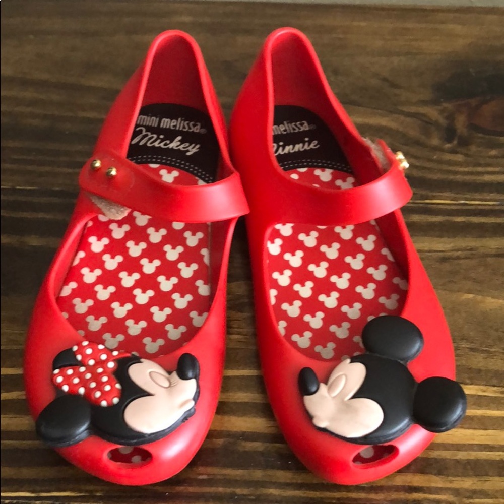 Mini Melissa Mickey and Minnie size 10 toddlers